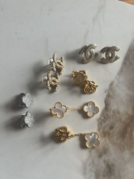 Дамски обеци със златно покритие