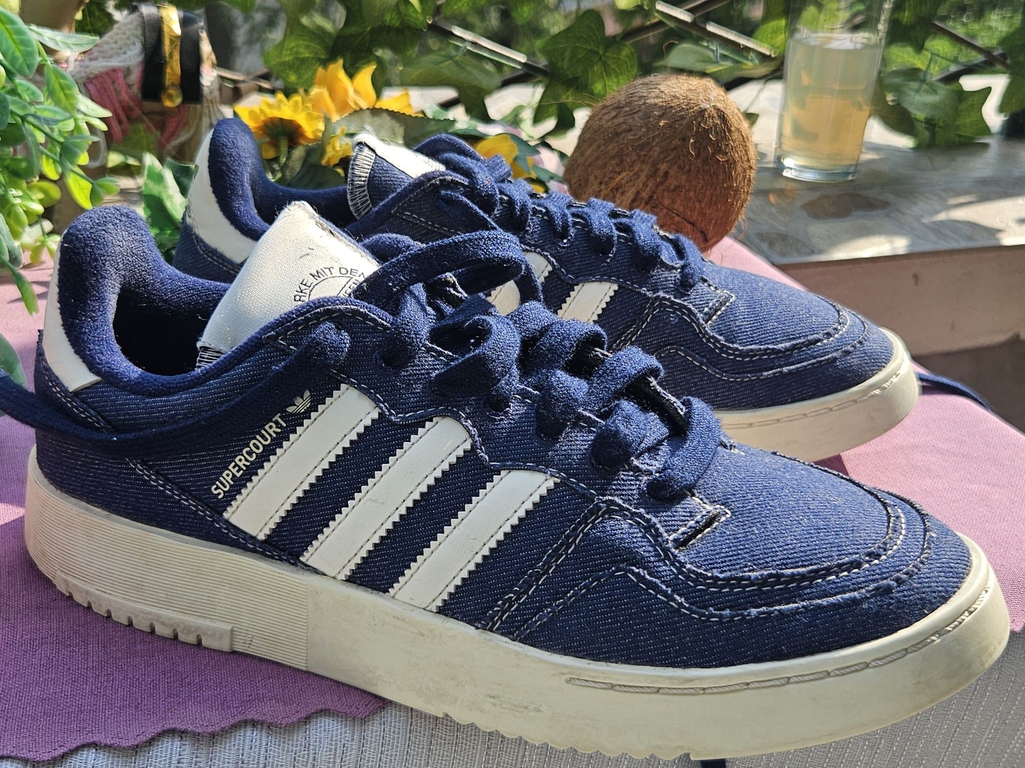 Adidas Supercourt кецове от деним