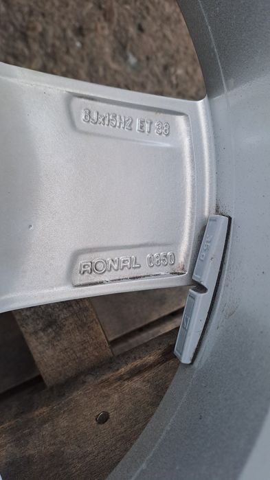 1бр. РЕЗЕРВНА 15" 5Х100мм Ауди, 5X100 Audi A3 - 195/65/15