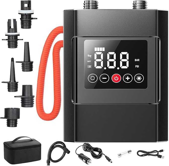 FIETODK Електрическа, акумулаторна SUP помпа 12000mAh