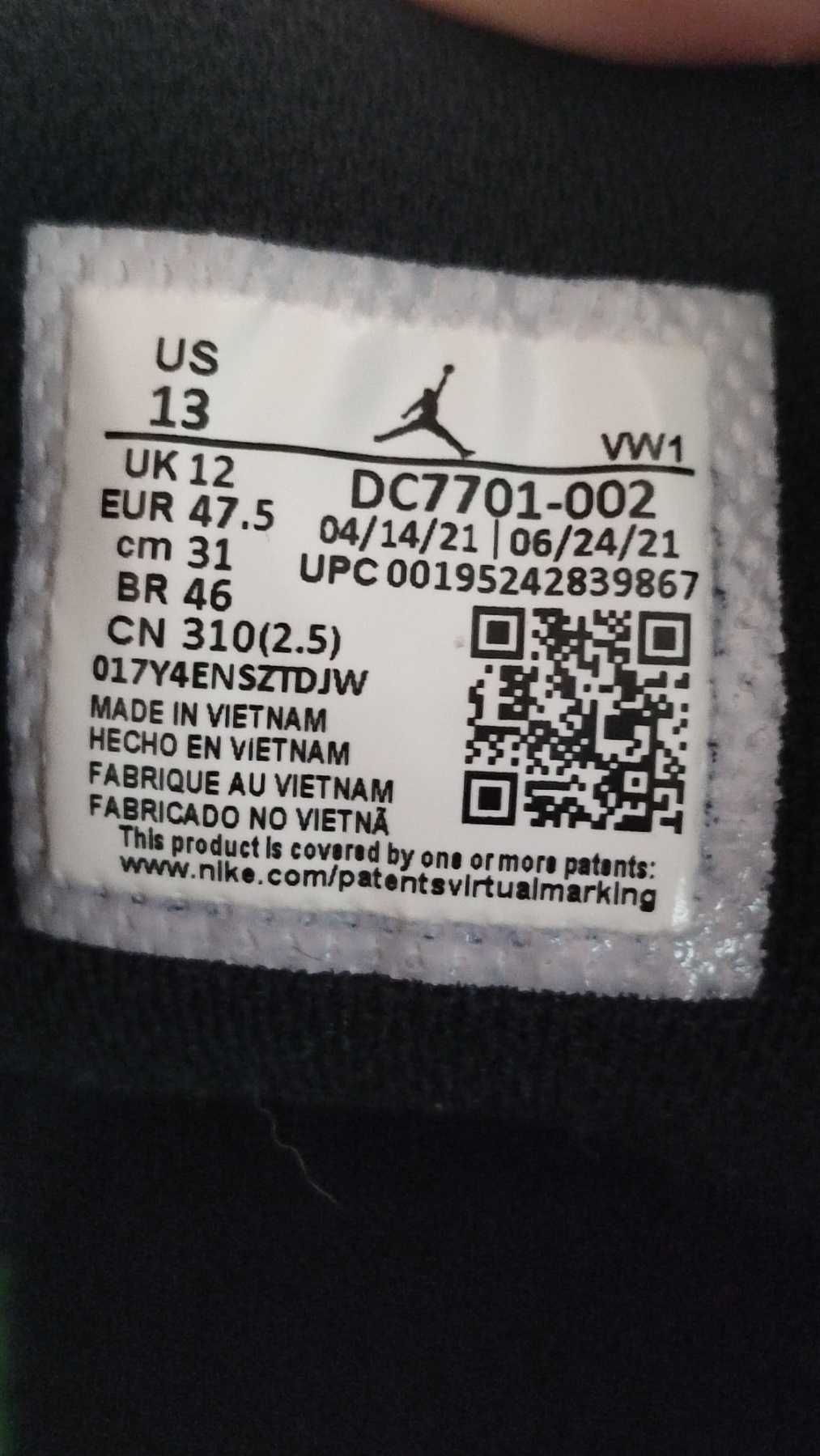Nike Air Jordan One Take 3 размер 47,5