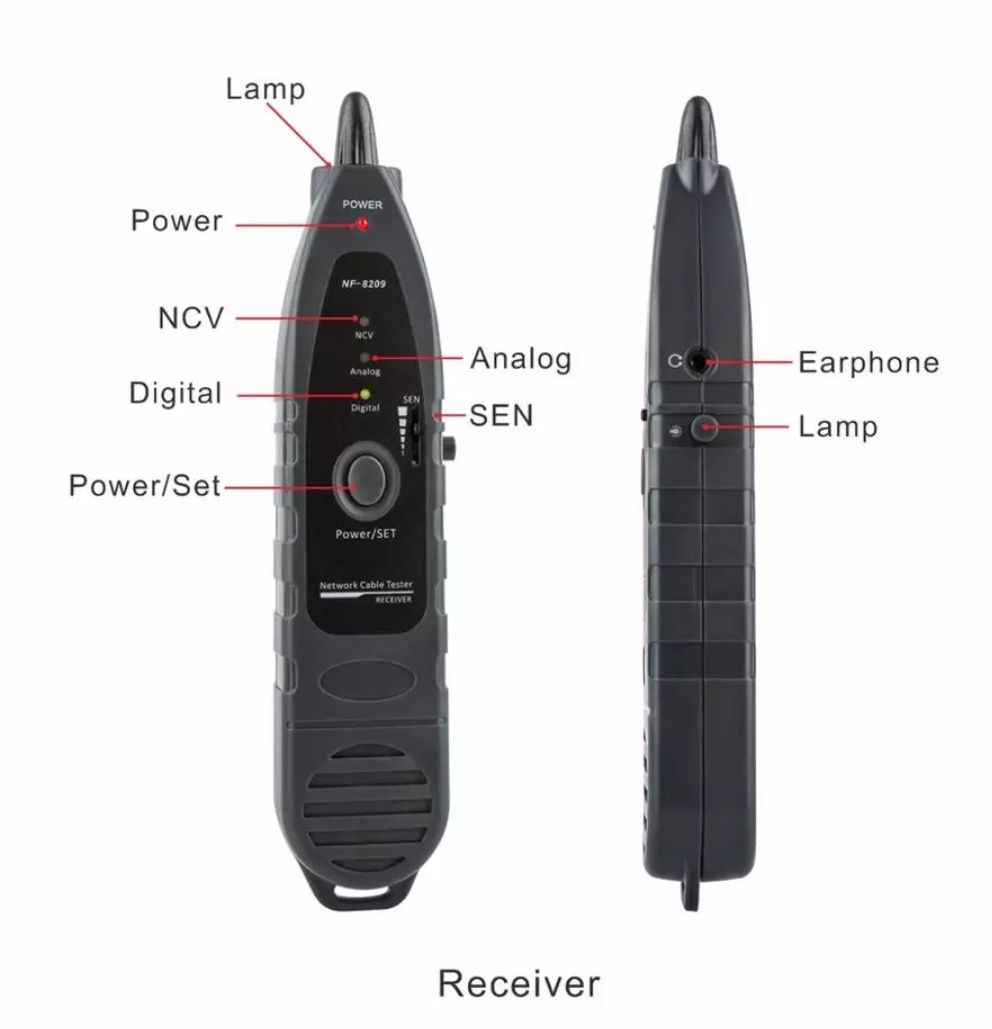 Noyafa NF 8209 Многофункциональный кабельный Lan тестер