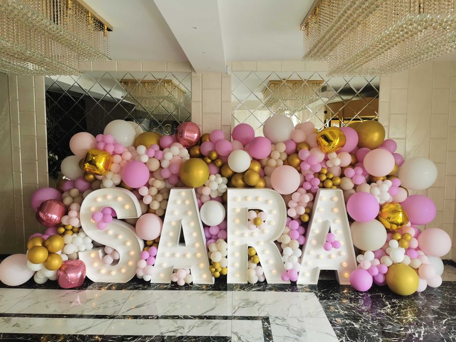 Litere volumetrice voluminoase luminoase de inchiriat