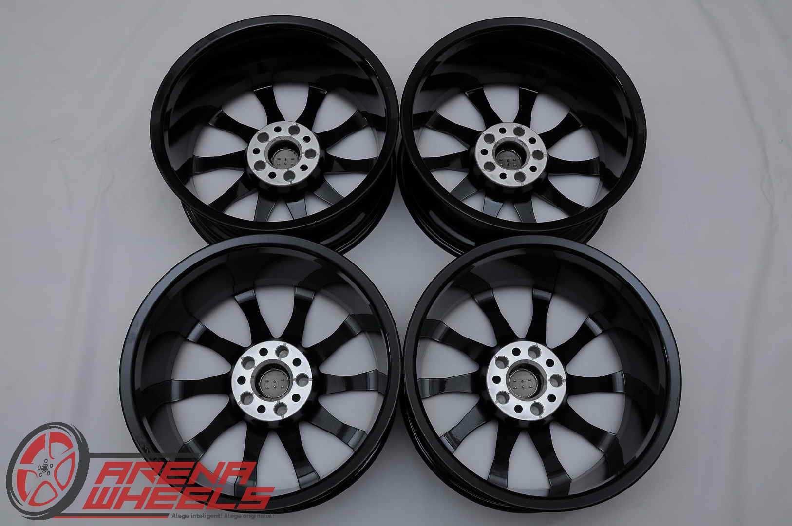 Jante Noi 17 inch Originale Audi A4 8W B9 R17 Negru Diamond Cut