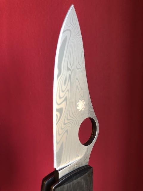 Spyderco SpyOpera, Carbon Fiber, Thor Damasteel, Sprint run.