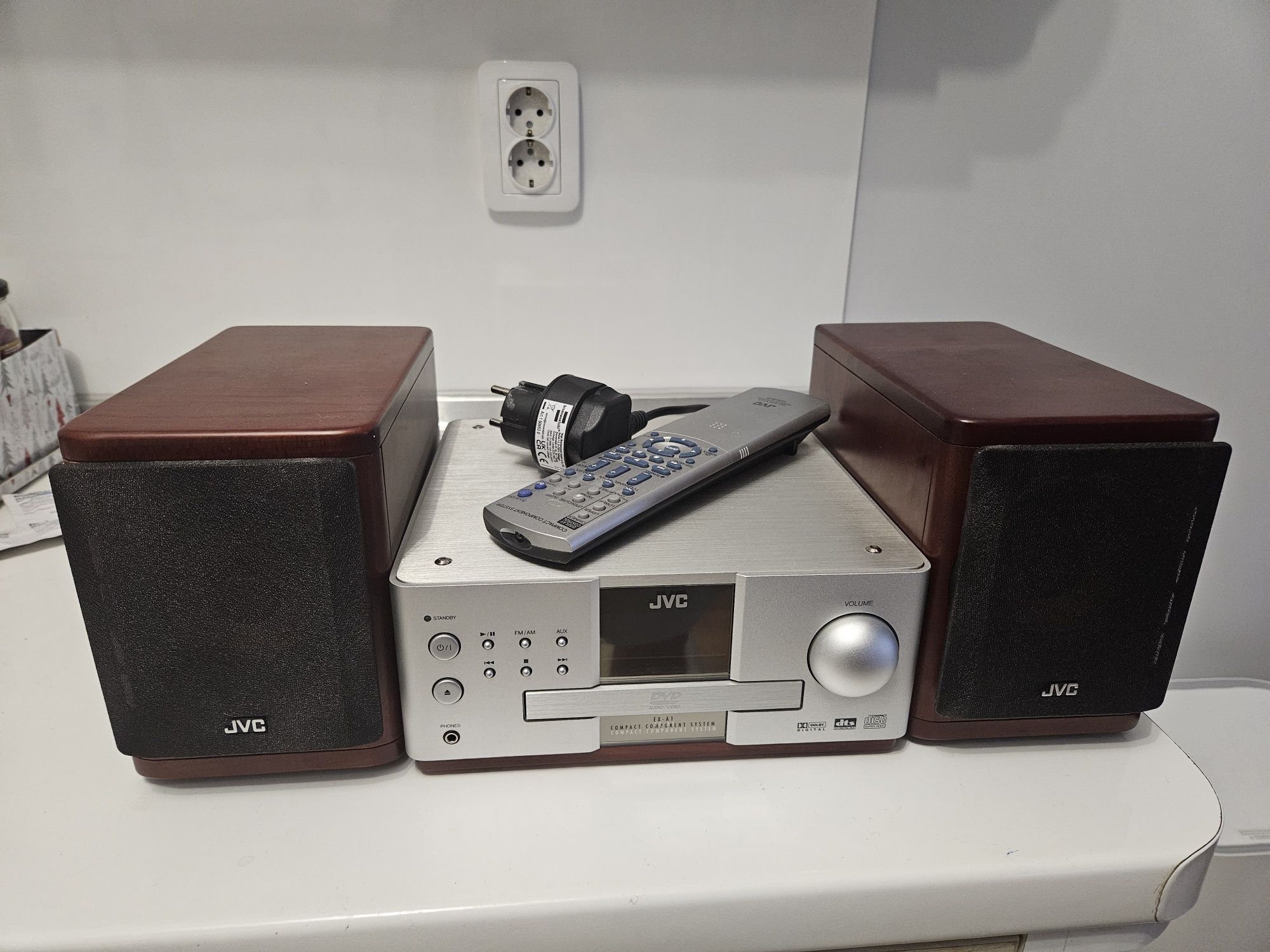 JVC EX-A1 mini DVD/Audio WOOD CONE Stereo System