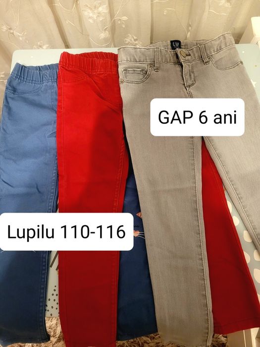 Vand lot pantaloni pentru fete, marimea 110-116