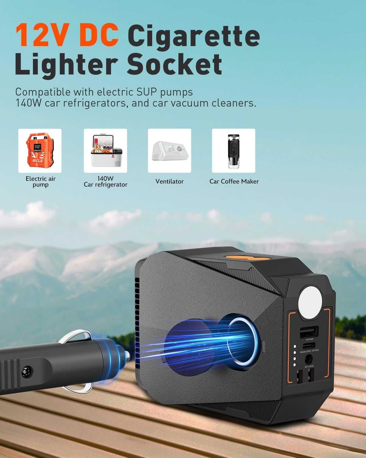 Външна батерия GICLE 4000mAh за електрическа SUP помпа, до 150W