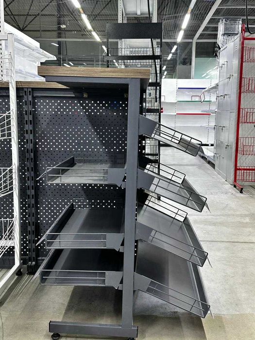 кондитерские Железные полки под чипсы островной для магазина базар