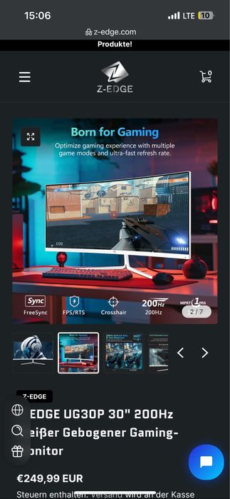 Z-Edge 200hz 30zoll
