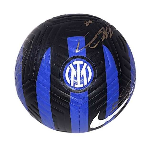 Minge Inter semnata de Lautaro Martinez Nicolo Barella - COA +display