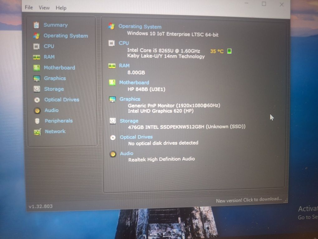 Laptop HP 14-ce2851no