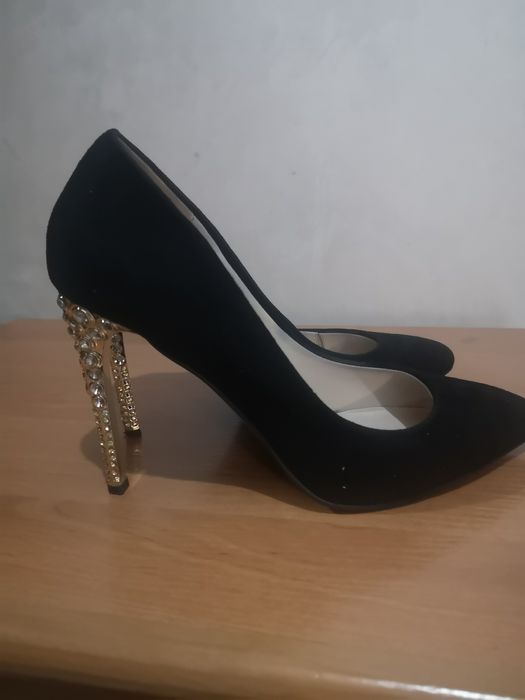 Туфли женские замшевые