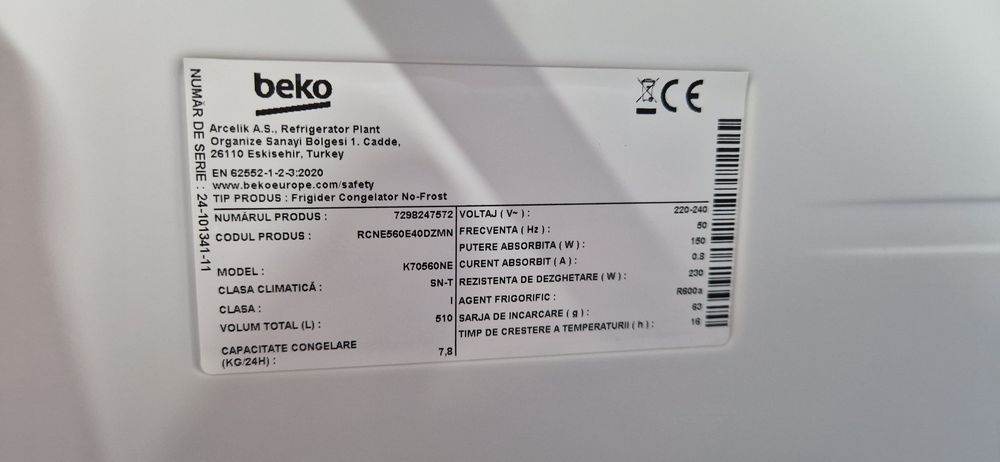 Combina frigorifica Beko noua