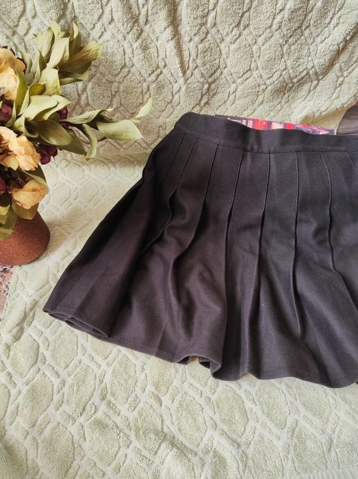 теплая черная юбка школьная