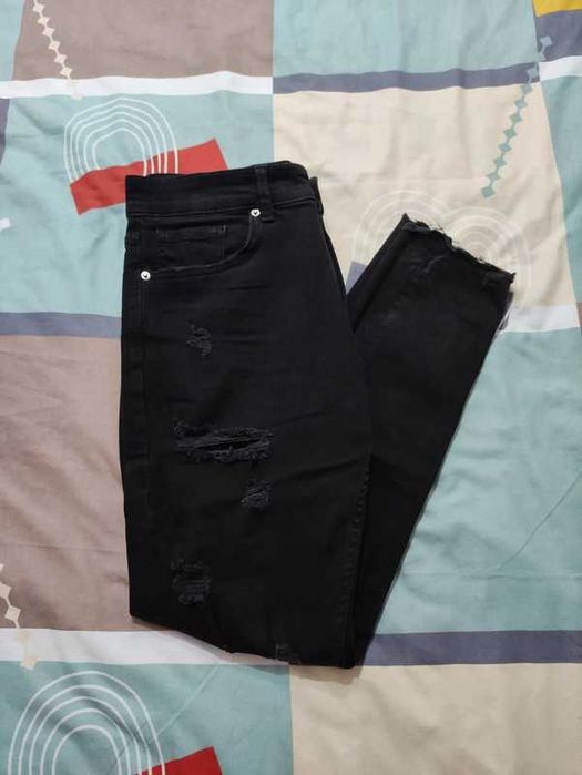 Blugi Negri Skinny Pull&Bear