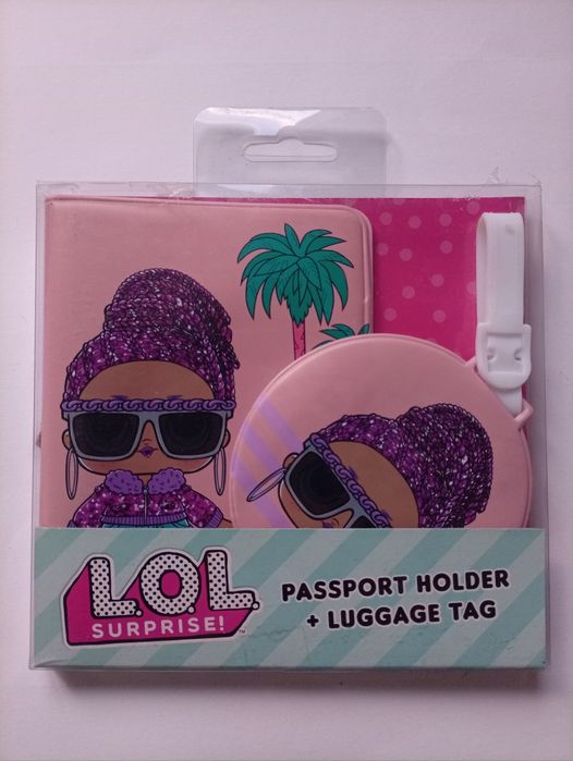 L.O.L. Комплект за пътуване - калъф за паспорт и етикет за багаж