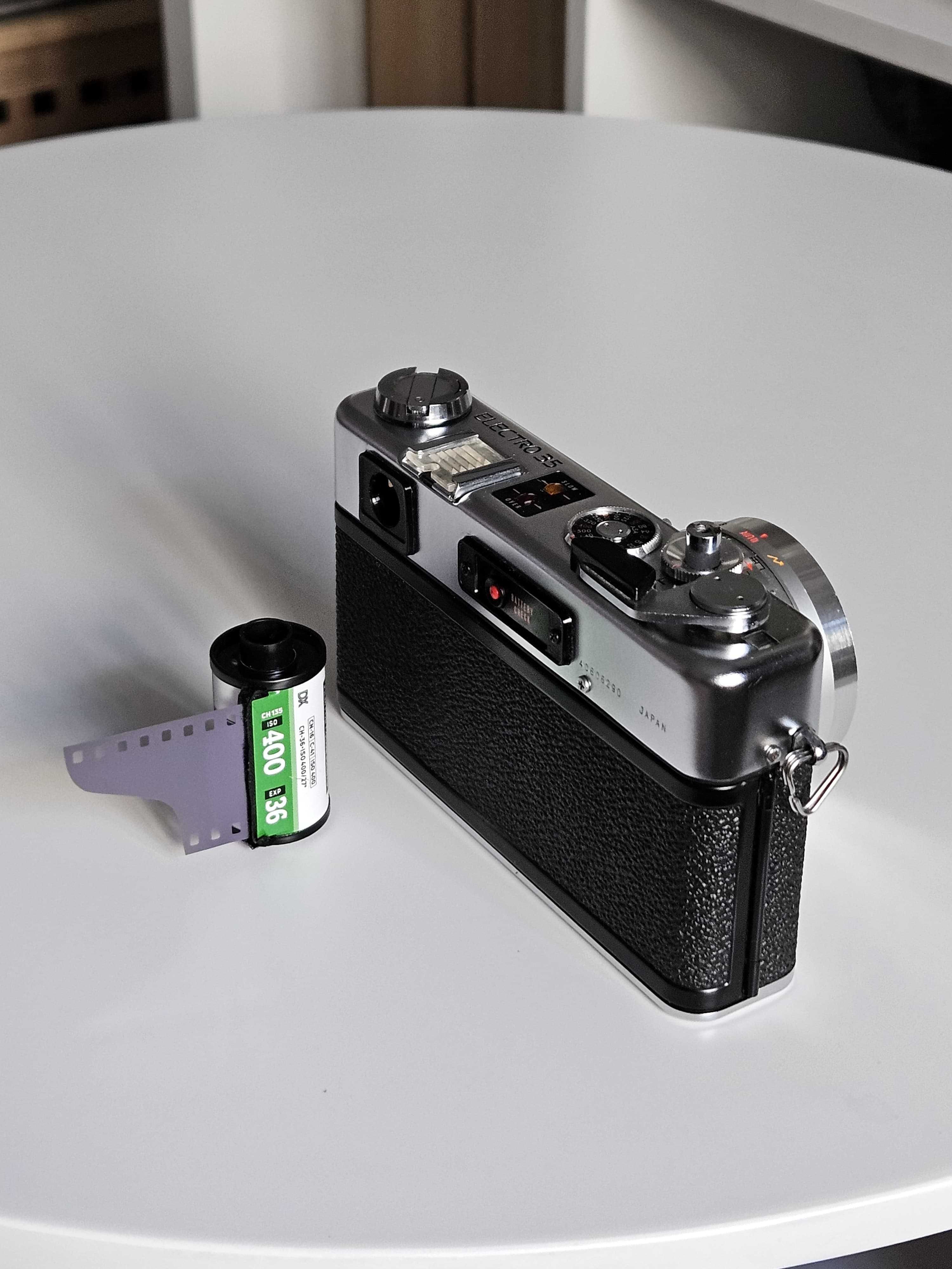 Yashica Electro 35 GSN servisat - Aparat foto analog cu film 35mm