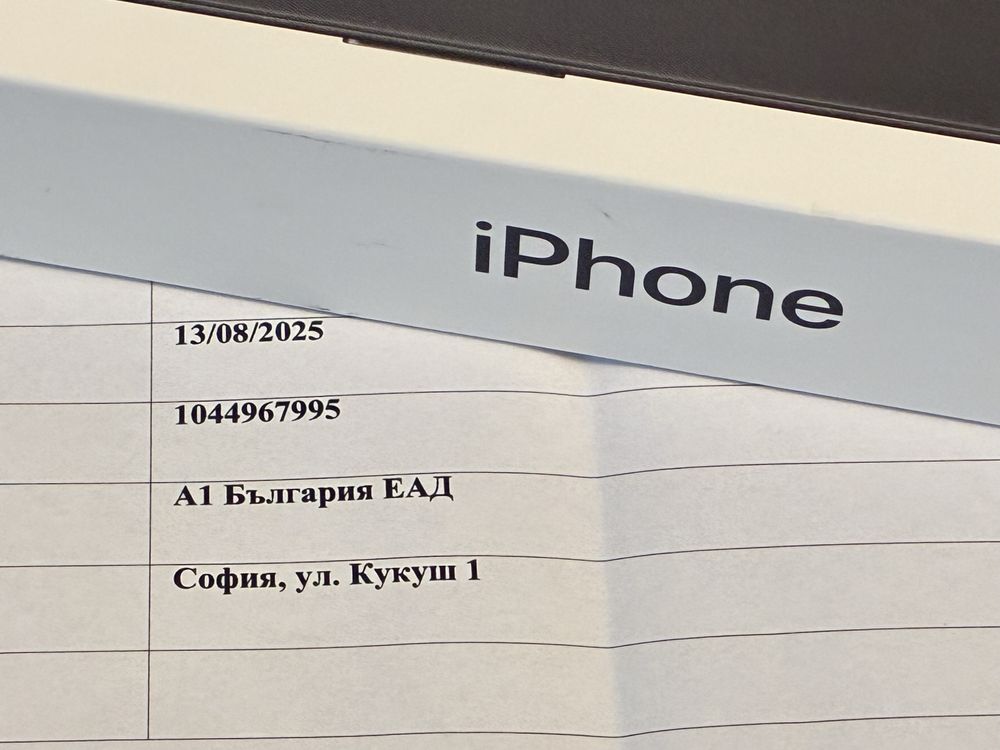 ЗАПЕЧАТАН 128GB iPhone 16 A1 Гаранция 2027 Black / Черен