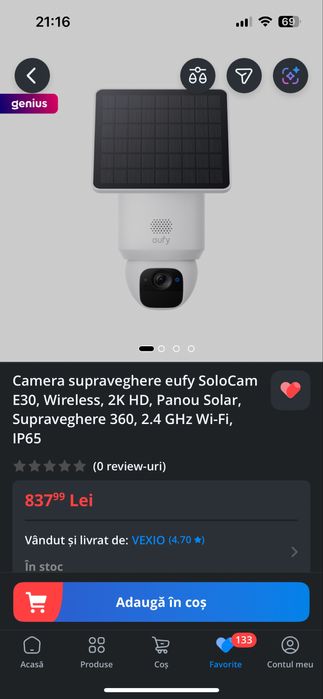 Camera supraveghere video eufy