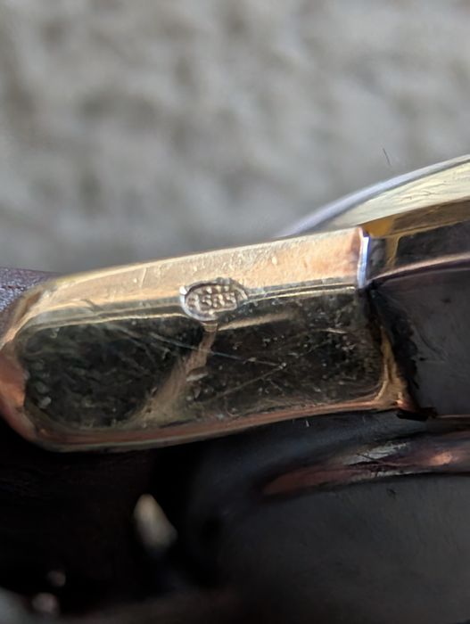 Omega Seamaster Deville 14k aur
