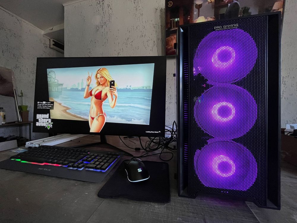 Unitate pc gaming i7 16gb ram ssd si hdd video 8gb