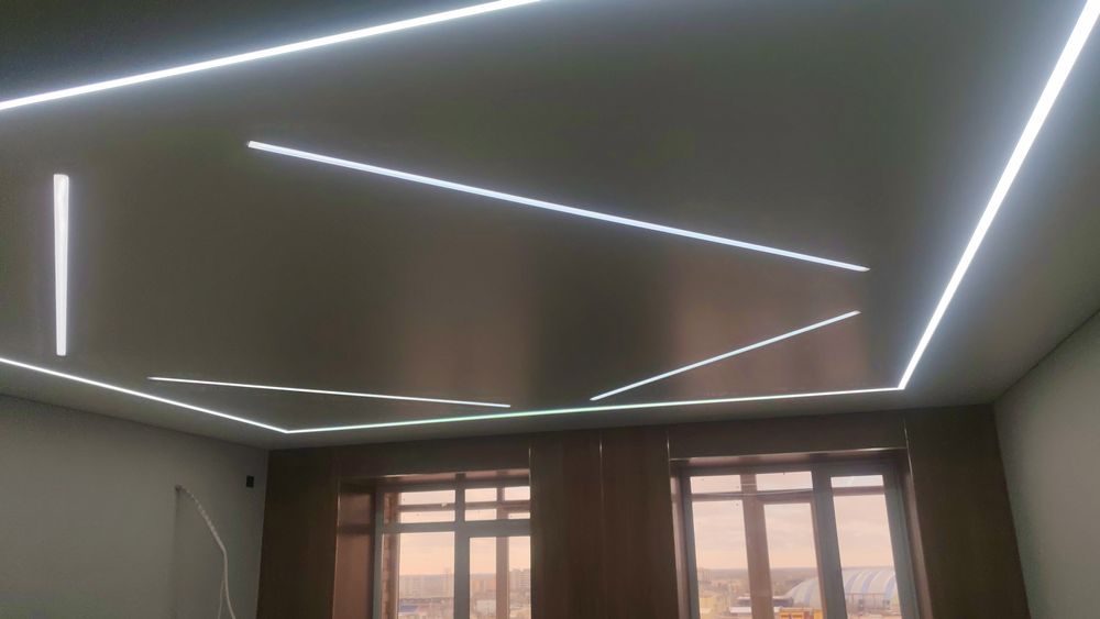 Натяжные потолки любой сложности любых расцветок. Ремонт потолков