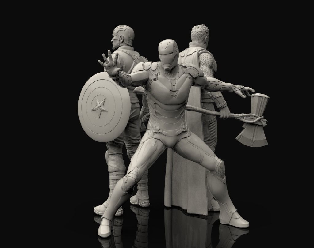 Figurine Marvel Avengers - printate 3d - gata de vopsit
