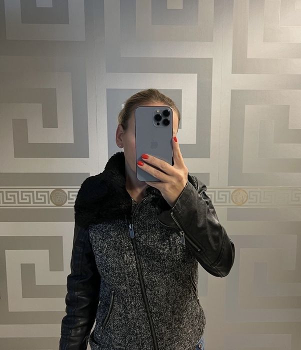 Jacheta / Jacket (geaca) Guess piele si lana