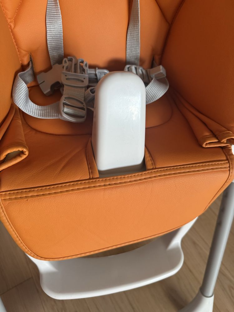 Детски Стол за хранене Peg Perego - Prima Pappa Follow Me, Arancia