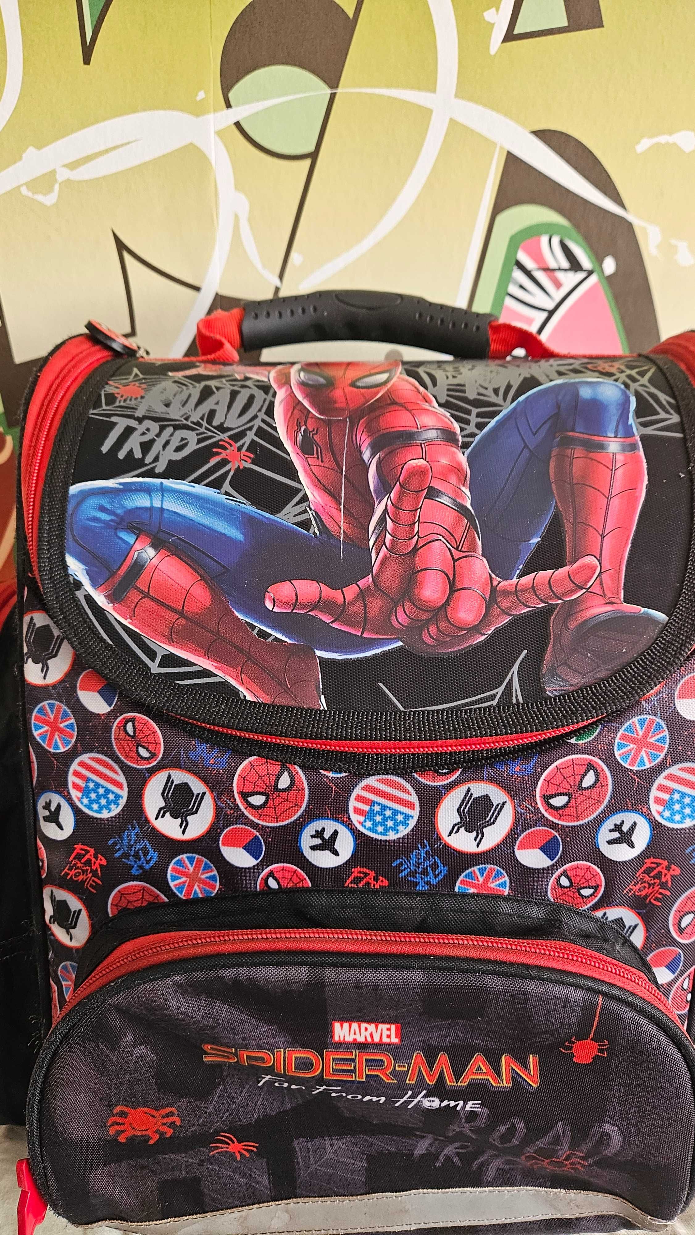 Ергономична ученическа раница Spiderman