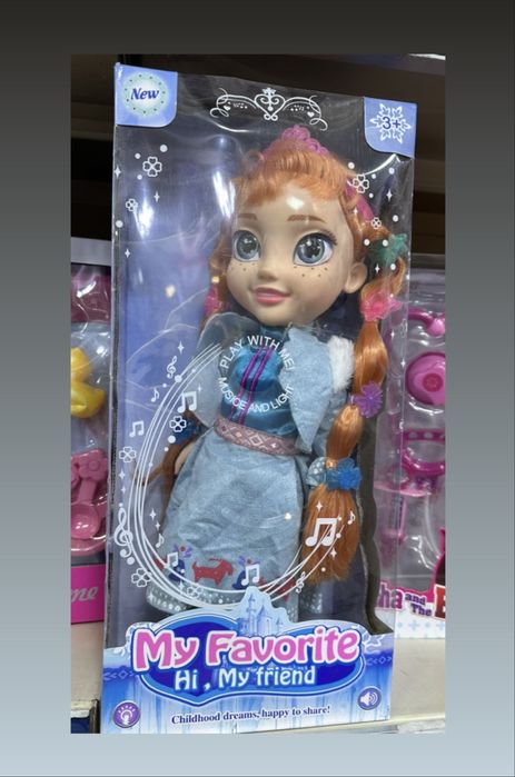 Детска кукла Принцеса Замръзналото кралство със звук и светлини