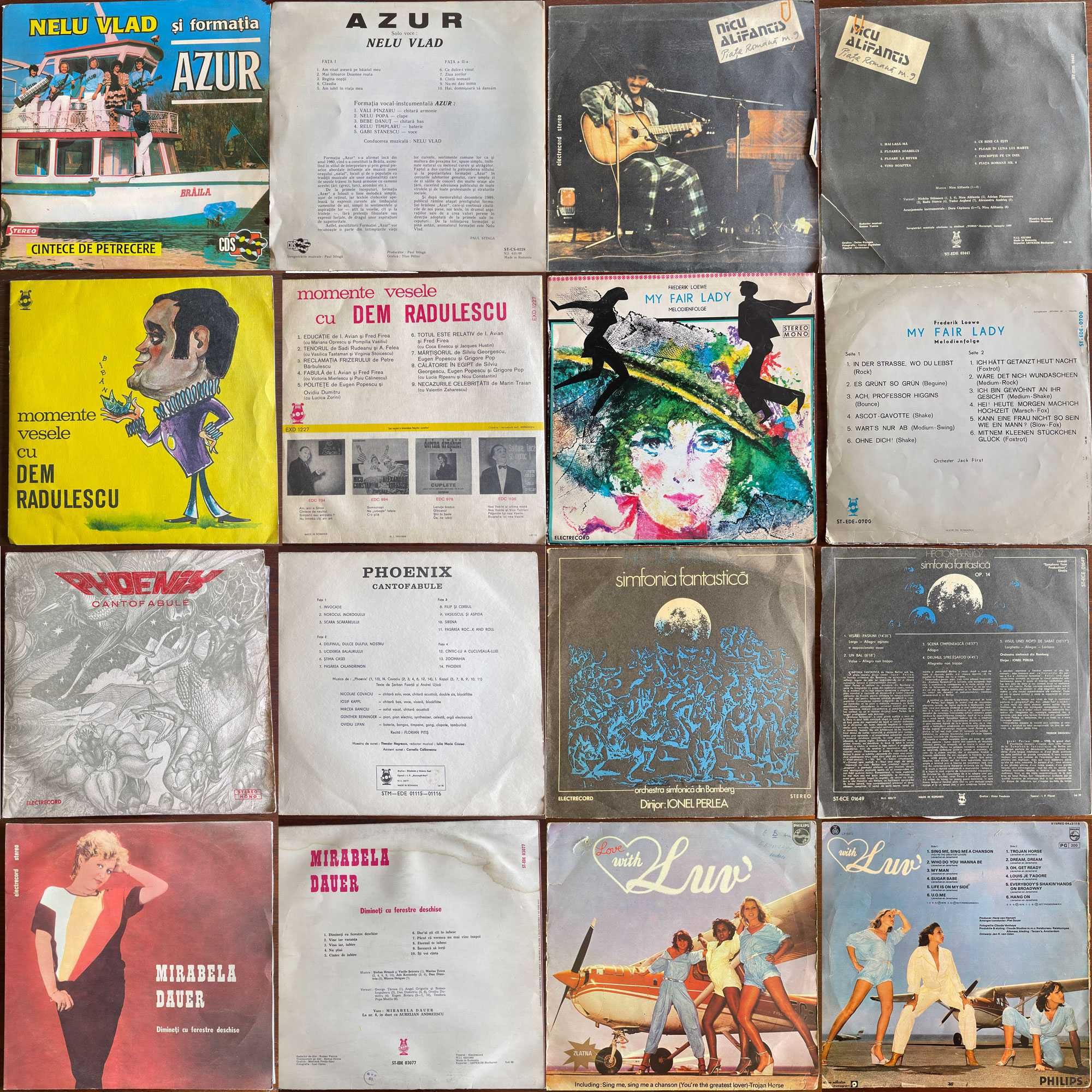 Viniluri titluri variate românești și străine