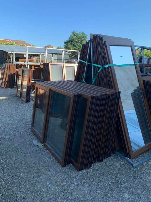 ferestre termopan 2 canate stejar auriu noi de la 800 lei
