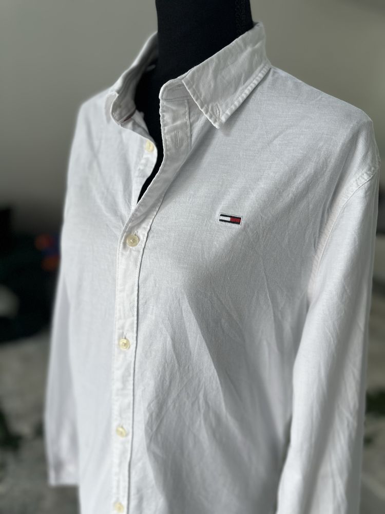 Camasa tommy hilfiger slim fit bumbac organic stretch