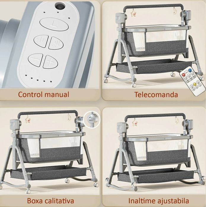 Vând patut electric multifunctional bebelusi,