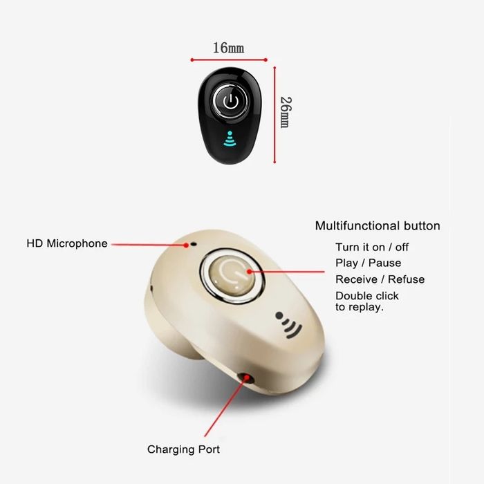 Casca Mini Bluetooth