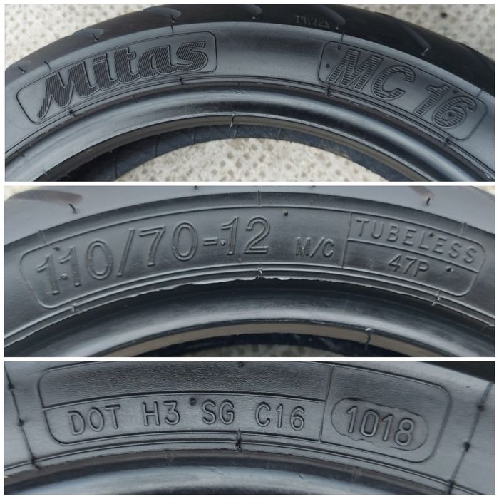 O bucată 120/110 80/70 - 12 - 11 - Heidenau Michelin Pirelli Mitas
