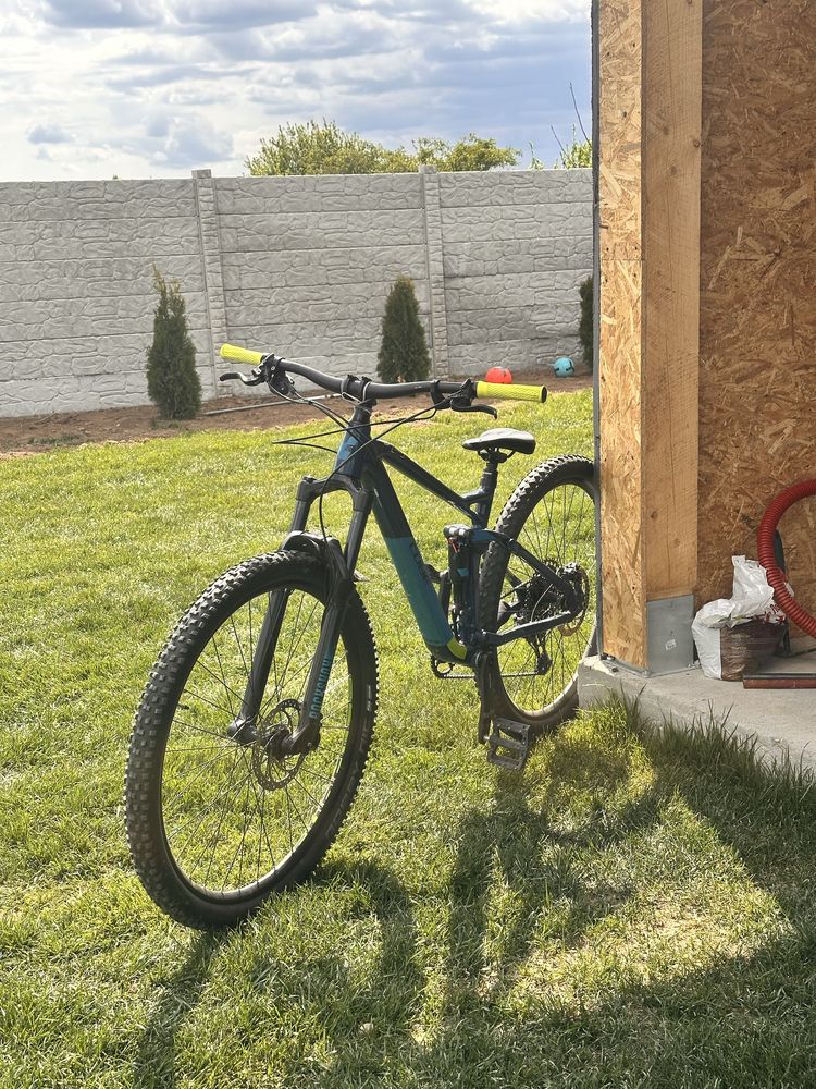 bicicleta cube stereo 120 pro blueberry green