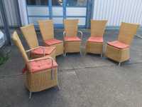 Шест кресла от естествен ратан