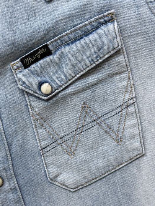 Camasa Blugi WRANGLER Western Imprimeu Barbati | Marime S