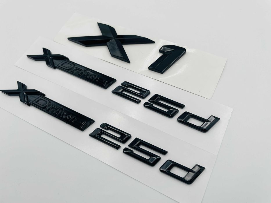 Set embleme compatibile BMW X1 x-drive 25d negru