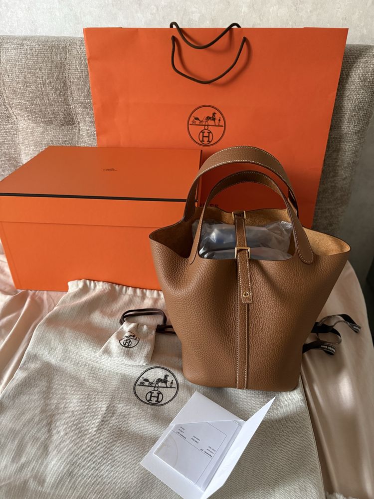 Hermes Picotin Gold