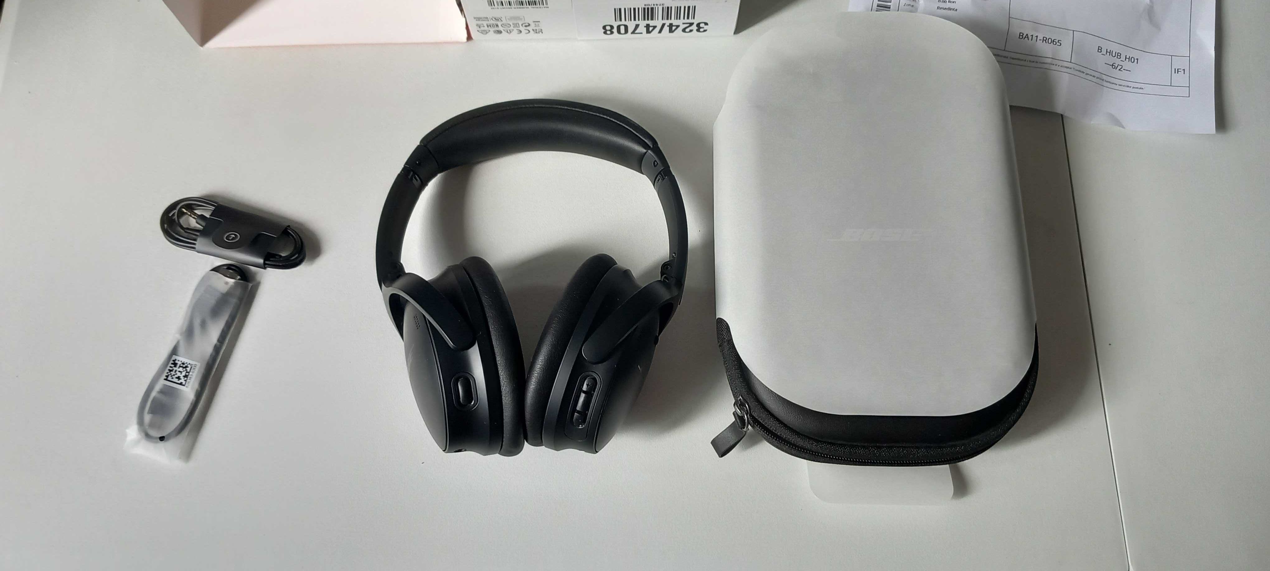 Casti cu anulare zgomot Bose QuietComfort Black. Nou cu garantie.