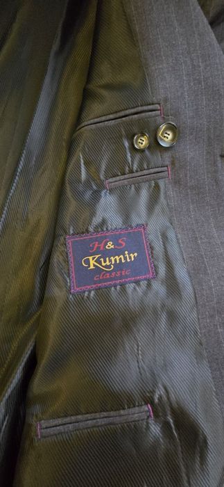 Мужской  пиджак, темносерый, р48