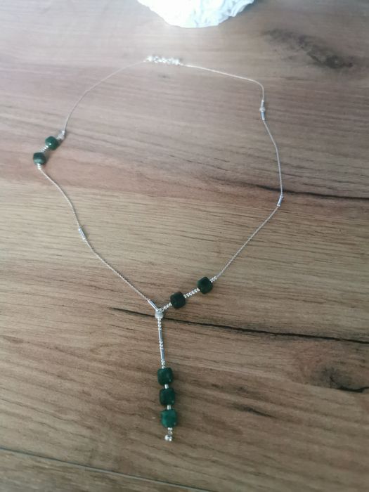 Lănțișor argint jad