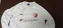 Nike бяла футболна тениска с бродирано лого