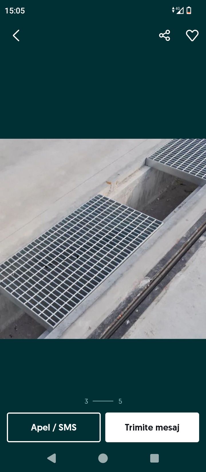 Gratare metalice galvanizate