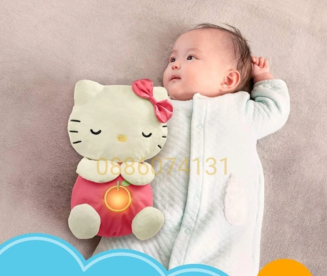 Дишаща Плюшена играчка Hello Kitty,  Звук/Светлина/Движение, Интеракти