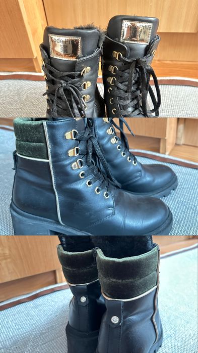 Итальянская зимняя б/у ботинка